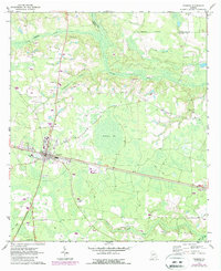 1971 Map of Pearson, GA, 1987 Print