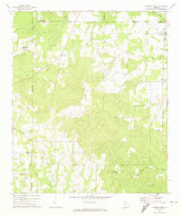 1971 Map of Wilcox County, GA, 1974 Print