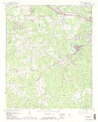 1964 Map of Porterdale, 1986 Print