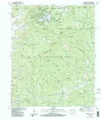 Download a high-resolution, GPS-compatible USGS topo map for Rabun Bald, GA (1988 edition)