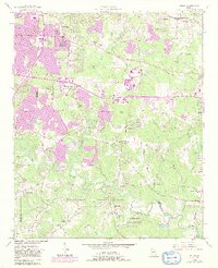 1956 Map of Redan, 1983 Print