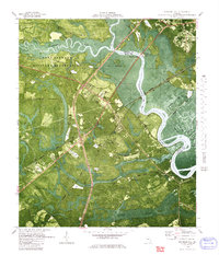 Download a high-resolution, GPS-compatible USGS topo map for Richmond Hill, GA (1980 edition)