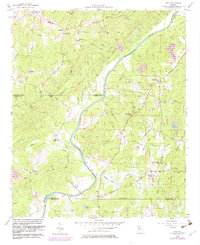 preview thumbnail of historical topo map of Fulton County, GA in 1958