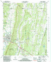 Download a high-resolution, GPS-compatible USGS topo map for Ringgold, GA (1988 edition)