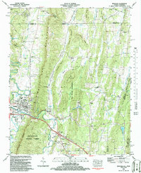 preview thumbnail of historical topo map of Ringgold, GA in 1983