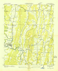 preview thumbnail of historical topo map of Ringgold, GA in 1935