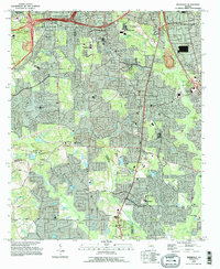 Download a high-resolution, GPS-compatible USGS topo map for Riverdale, GA (1995 edition)