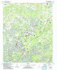 preview thumbnail of historical topo map of Roswell, GA in 1992