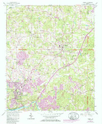 preview thumbnail of historical topo map of Roswell, GA in 1956