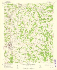 1959 Map of Canon, GA, 1961 Print