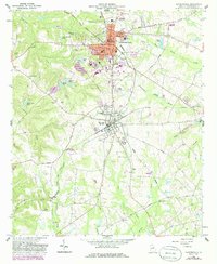 Download a high-resolution, GPS-compatible USGS topo map for Sandersville, GA (1986 edition)