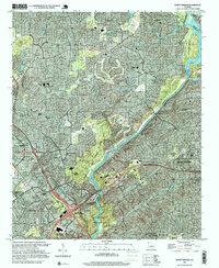 Download a high-resolution, GPS-compatible USGS topo map for Sandy Springs, GA (1999 edition)