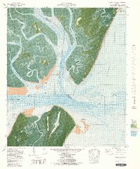preview thumbnail of historical topo map of McIntosh County, GA in 1979
