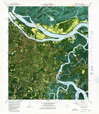 preview thumbnail of historical topo map of Savannah, GA in 1978