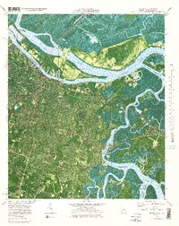preview thumbnail of historical topo map of Savannah, GA in 1978