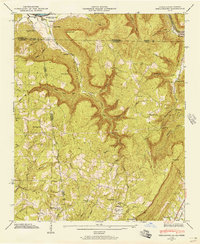 Download a high-resolution, GPS-compatible USGS topo map for Shellmound, GA (1945 edition)