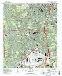 Download a high-resolution, GPS-compatible USGS topo map for Southwest Atlanta, GA (1996 edition)