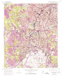 Download a high-resolution, GPS-compatible USGS topo map for Southwest Atlanta, GA (1974 edition)