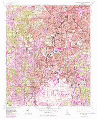 Download a high-resolution, GPS-compatible USGS topo map for Southwest Atlanta, GA (1983 edition)