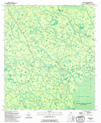 preview thumbnail of historical topo map of Clinch County, GA in 1994