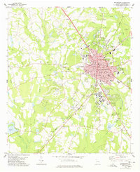 preview thumbnail of historical topo map of Statesboro, GA in 1978