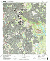 Download a high-resolution, GPS-compatible USGS topo map for Stone Mountain, GA (1999 edition)