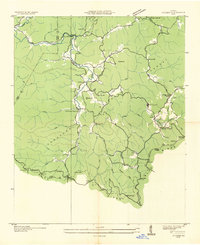 preview thumbnail of historical topo map of Union County, GA in 1935