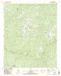 preview thumbnail of historical topo map of Union County, GA in 1988