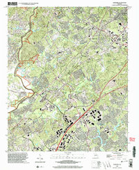 preview thumbnail of historical topo map of Suwanee, GA in 1999