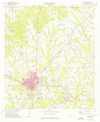 preview thumbnail of historical topo map of Sylvester, GA in 1973