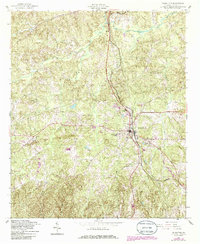 preview thumbnail of historical topo map of Talbotton, GA in 1955