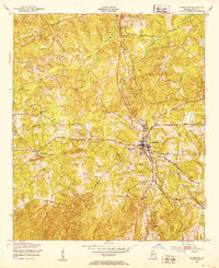 Download a high-resolution, GPS-compatible USGS topo map for Talbotton, GA (1953 edition)