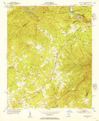Download a high-resolution, GPS-compatible USGS topo map for Tallulah Falls, GA (1954 edition)