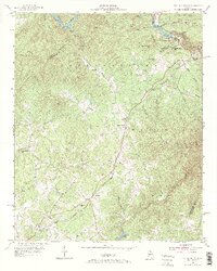 1953 Map of Tallulah Falls, 1972 Print