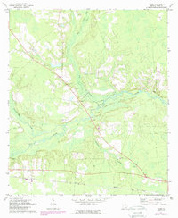 preview thumbnail of historical topo map of Ware County, GA in 1971