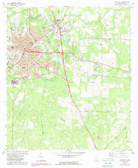 Download a high-resolution, GPS-compatible USGS topo map for Thomasville, GA (1988 edition)