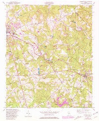 Download a high-resolution, GPS-compatible USGS topo map for Thomson East, GA (1981 edition)