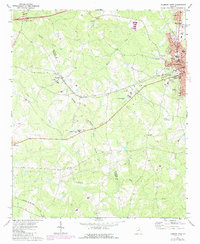 Download a high-resolution, GPS-compatible USGS topo map for Thomson West, GA (1987 edition)