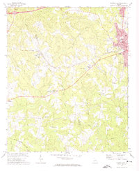 preview thumbnail of historical topo map of McDuffie County, GA in 1972