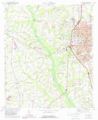Download a high-resolution, GPS-compatible USGS topo map for Tifton West, GA (1988 edition)