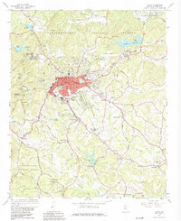 Download a high-resolution, GPS-compatible USGS topo map for Toccoa, GA (1981 edition)