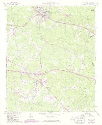 preview thumbnail of historical topo map of Union Point, GA in 1965