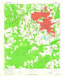 Download a high-resolution, GPS-compatible USGS topo map for Valdosta, GA (1965 edition)
