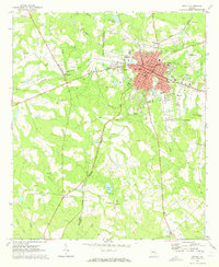 preview thumbnail of historical topo map of Vidalia, GA in 1970