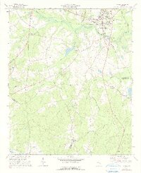 1973 Map of Wadley, 1991 Print