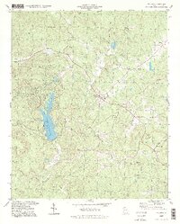 1997 Map of Waleska, 1998 Print
