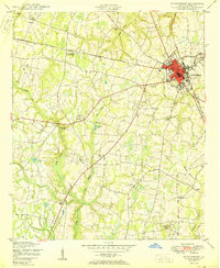 Download a high-resolution, GPS-compatible USGS topo map for Wanyesboro, GA (1950 edition)