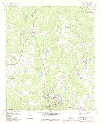 preview thumbnail of historical topo map of Warm Springs, GA in 1971