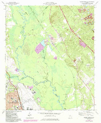 Download a high-resolution, GPS-compatible USGS topo map for Warner Robins NE, GA (1984 edition)