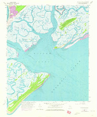 preview thumbnail of historical topo map of Chatham County, GA in 1957